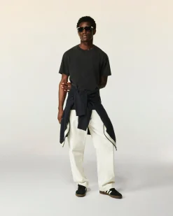 FROM FUTURE T-shirt Col Rond Manches Courtes WashedBlack Cheap