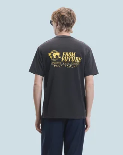 FROM FUTURE T-shirt Col Rond Manches Courtes Ups WashedBlack Shop