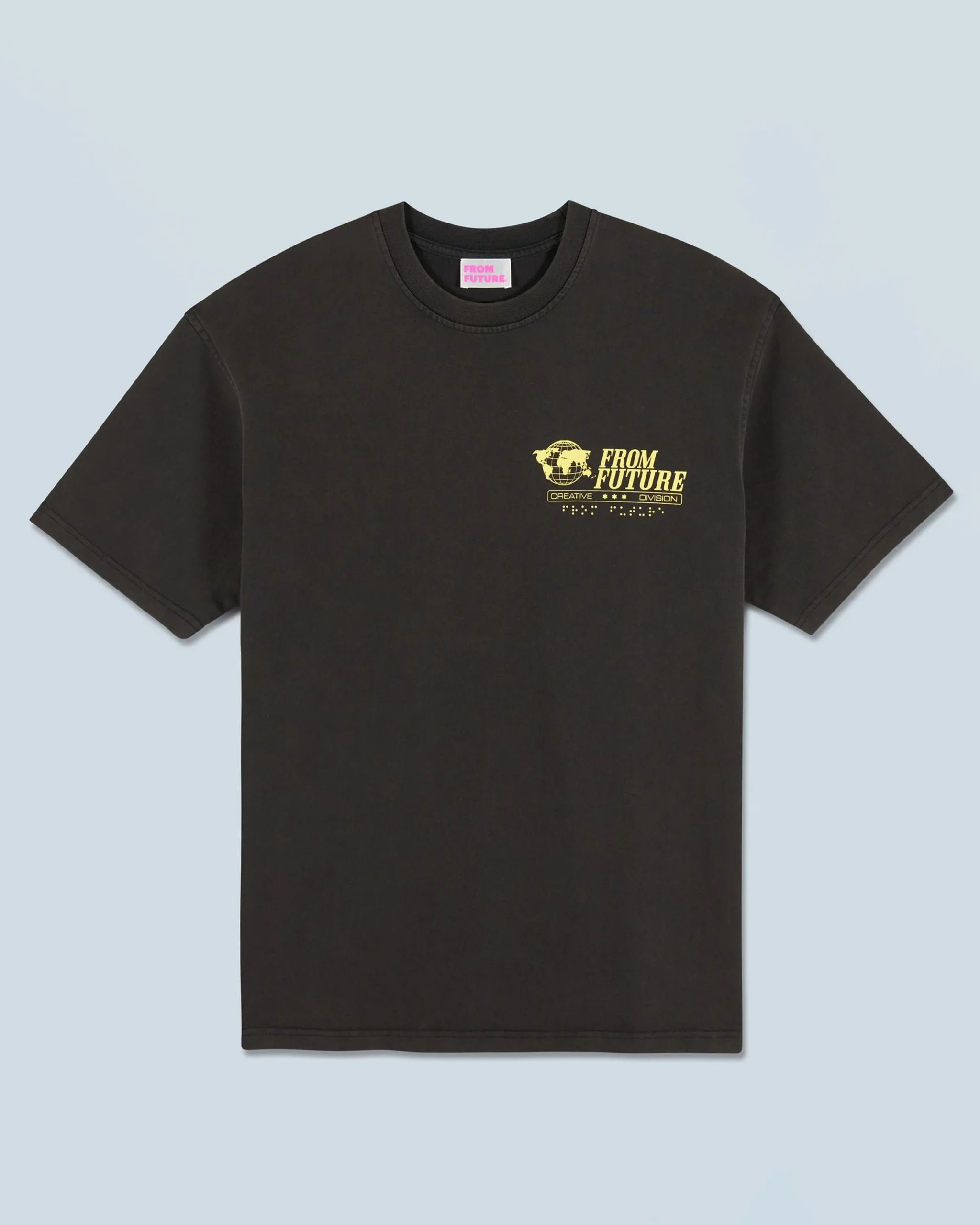 FROM FUTURE T-shirt Col Rond Manches Courtes Ups WashedBlack Shop