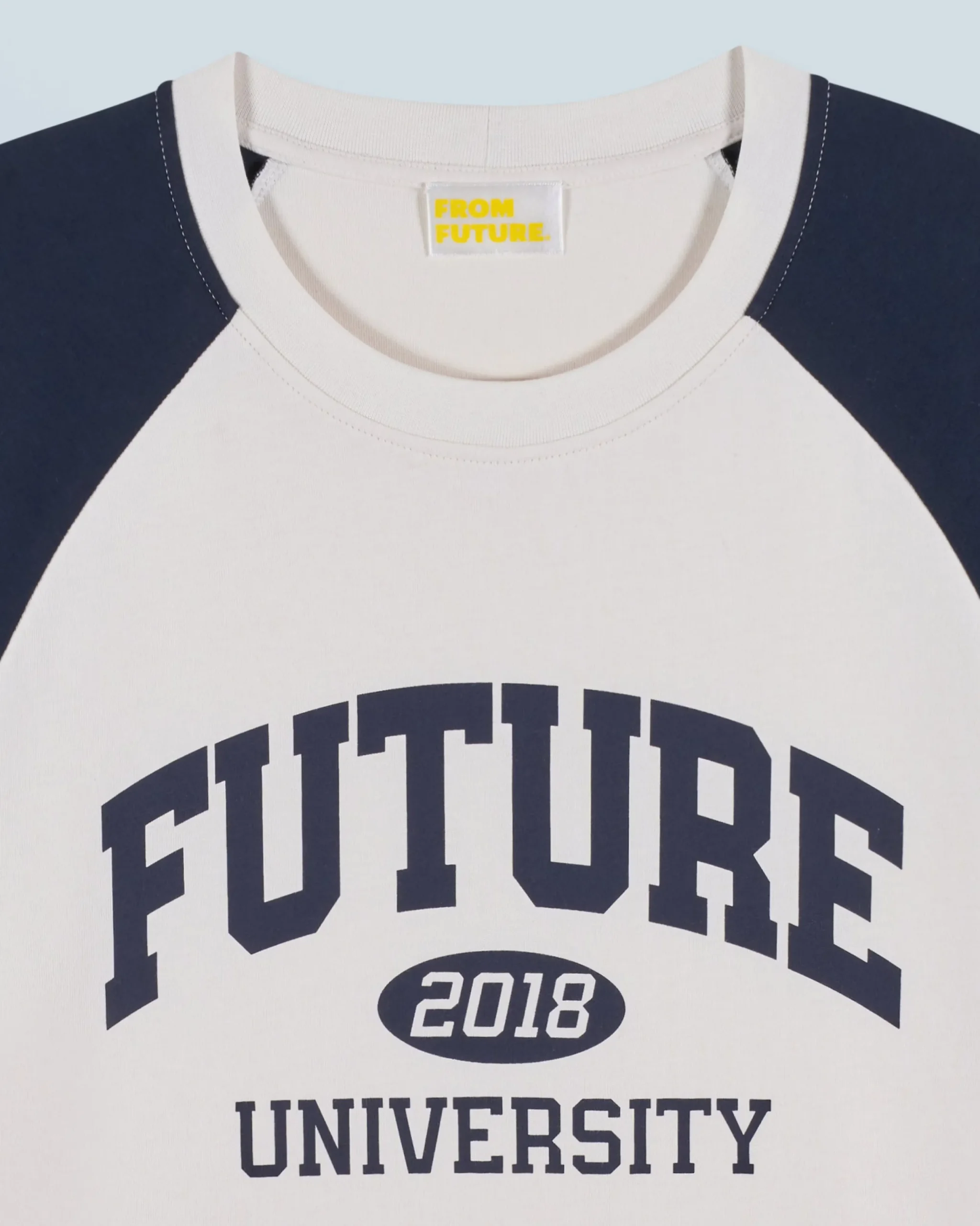 FROM FUTURE T-shirt Col Rond Manches Courtes Future University Sable Outlet