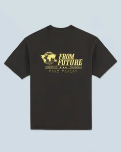 FROM FUTURE T-shirt Col Rond Manches Courtes Ups WashedBlack Shop