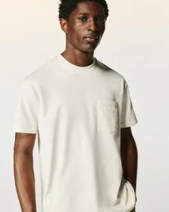 FROM FUTURE T-shirt Col Rond Poche Sable Sale