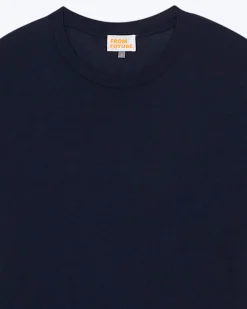 FROM FUTURE T-shirt Col Rond Supima Navy Sale
