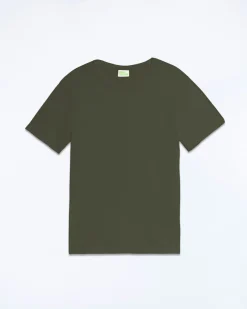 FROM FUTURE T-shirt Col Rond Uni Kaki Fashion