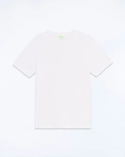FROM FUTURE T-shirt Col V Manches Courtes Blanc New
