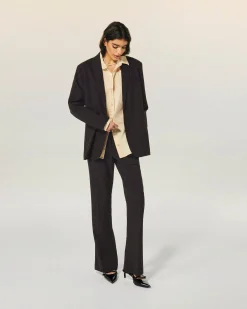 FROM FUTURE Veste Blazer Noir Fashion
