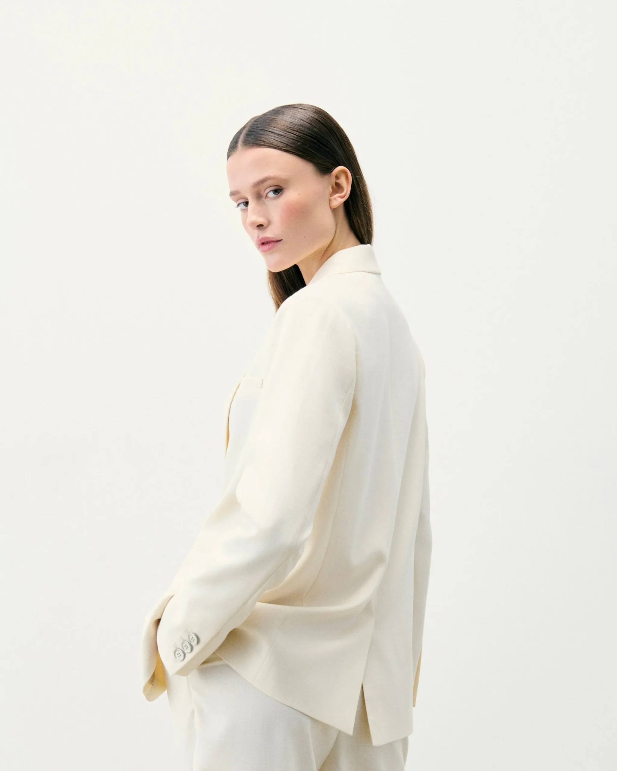 FROM FUTURE Veste Blazer Ecru Discount
